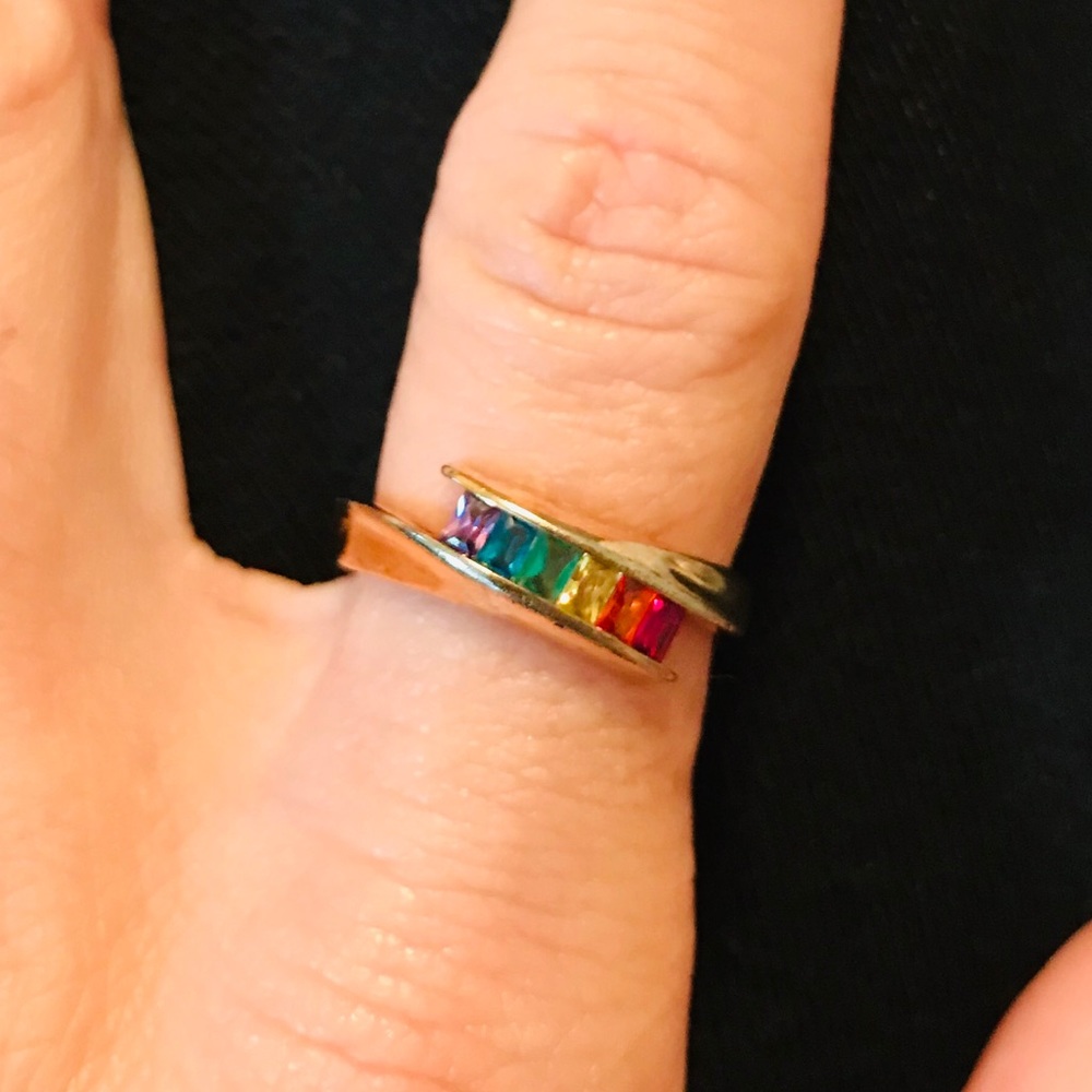Multicolor Gold Ring - Picture 7 of 8